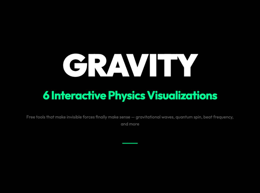 6 Free Interactive Physics Visualizations That Make Invisible Forces Finally Make Sense