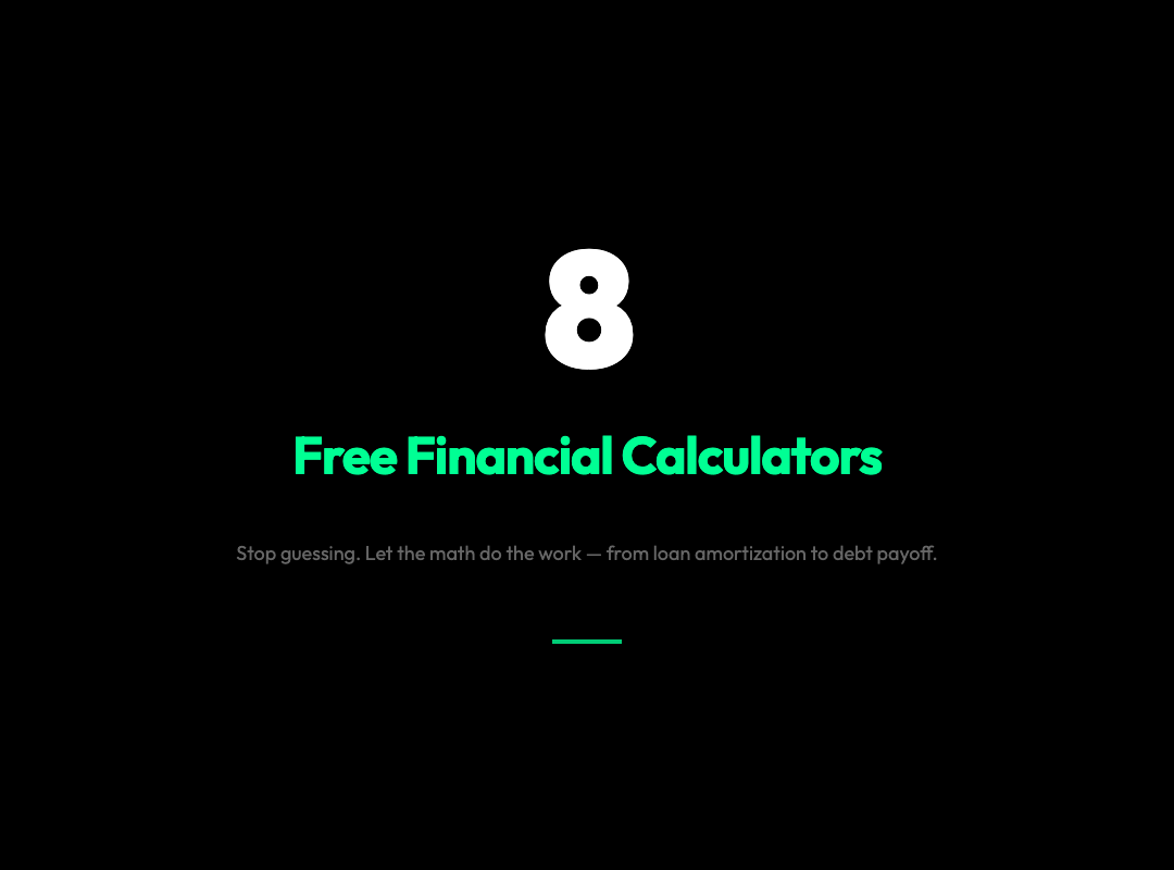 8 Free Financial Calculators That Do the Math in Seconds