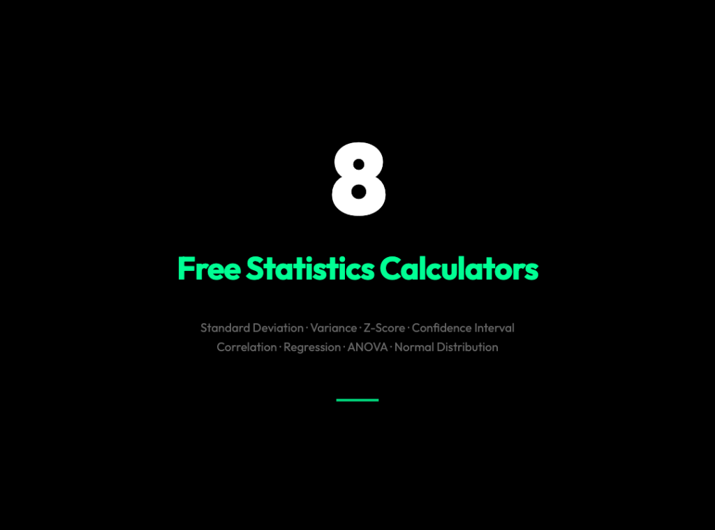 8 Free Statistics Calculators That Do the Hard Math for You