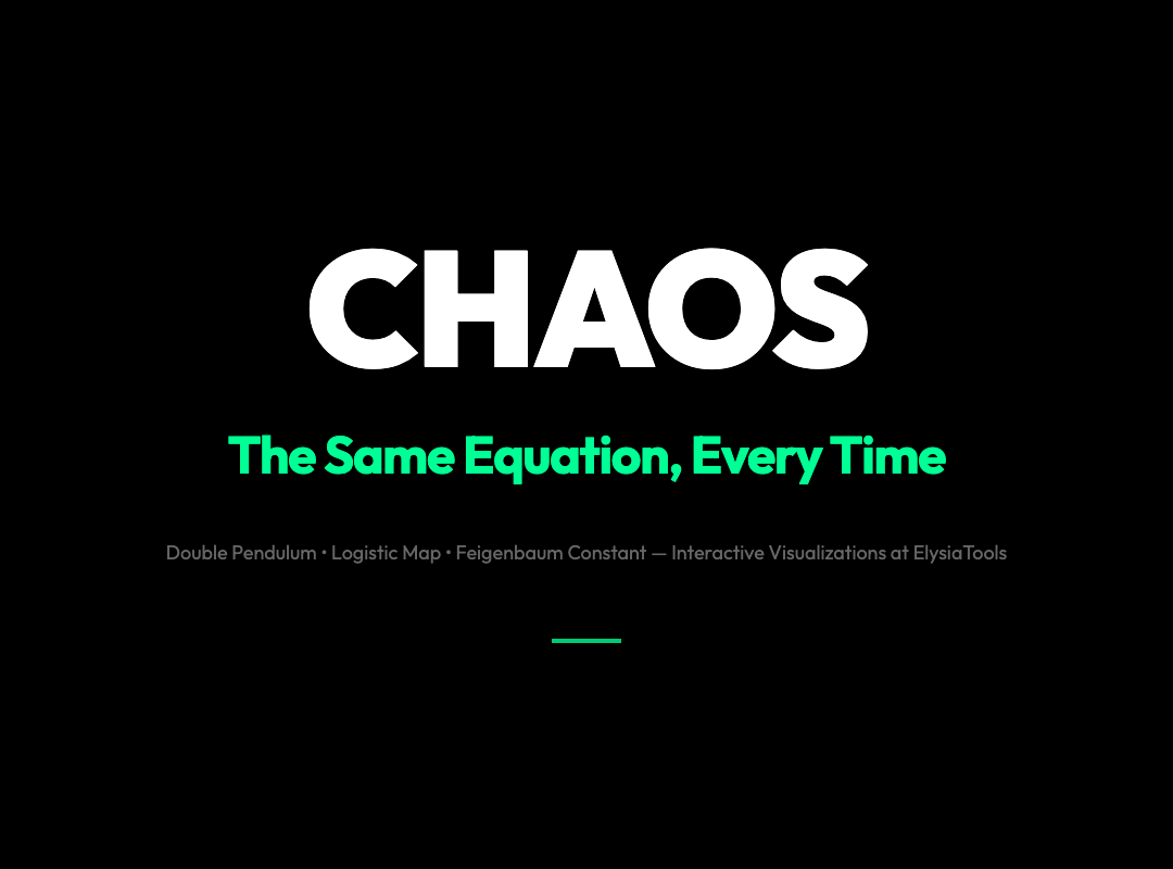 The Same Equation Governs a Swinging Pendulum and a Population Boom. Here’s Why That Matters.
