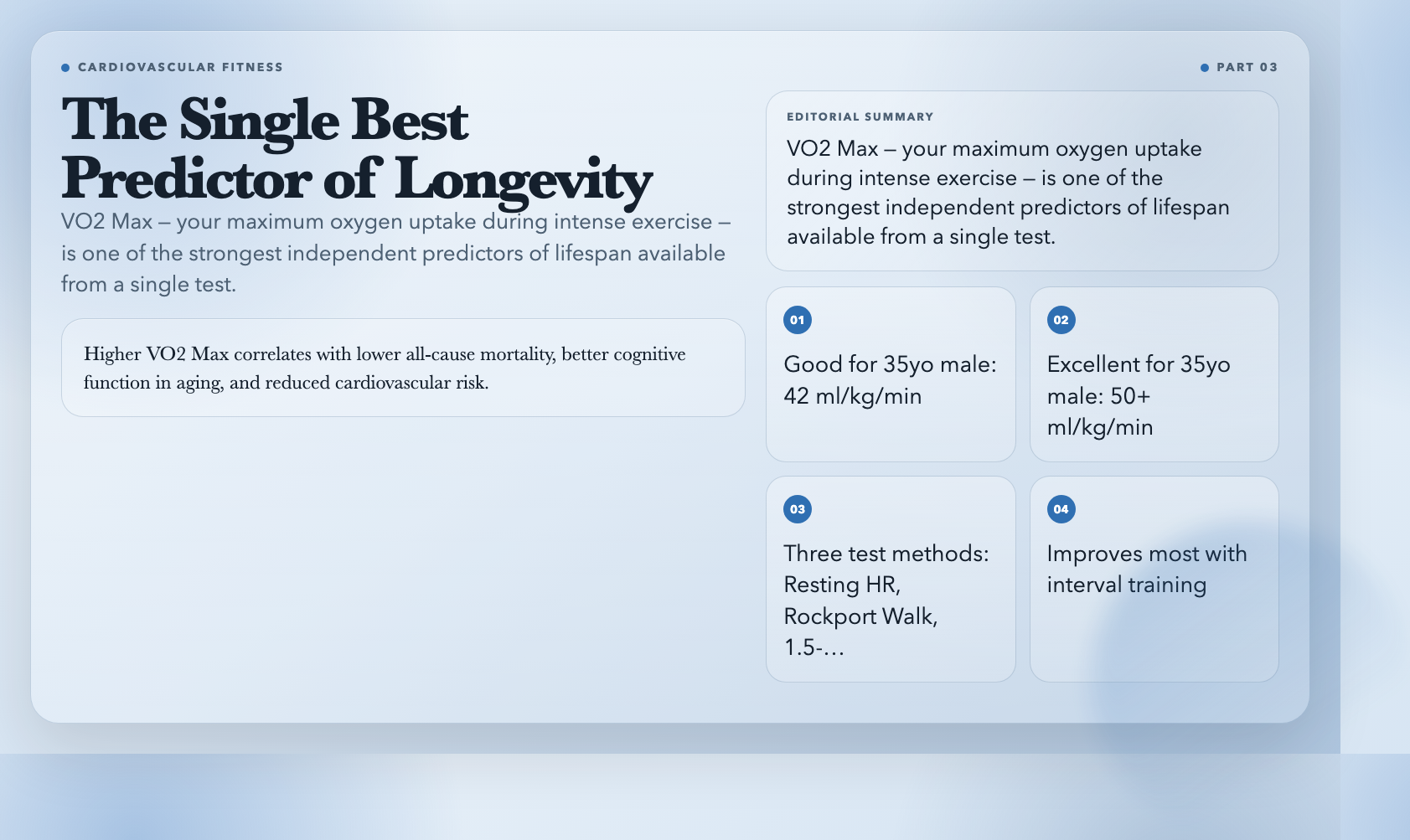 The Single Best Predictor of Longevity