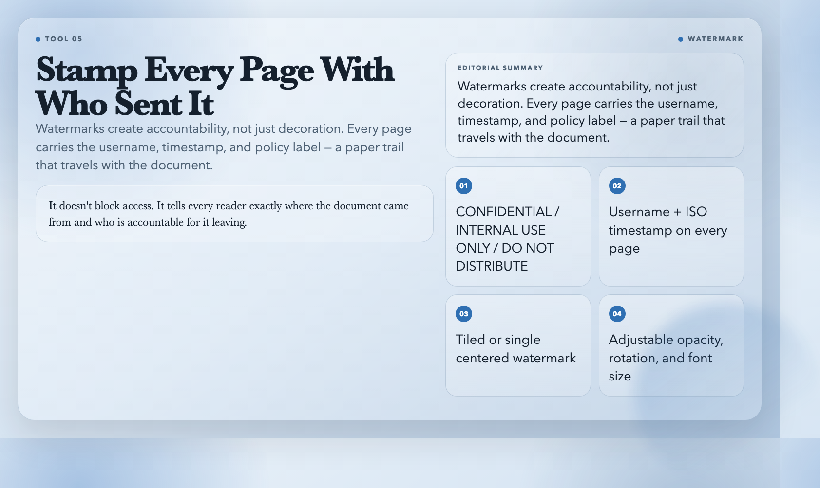 PDF Watermark Confidential