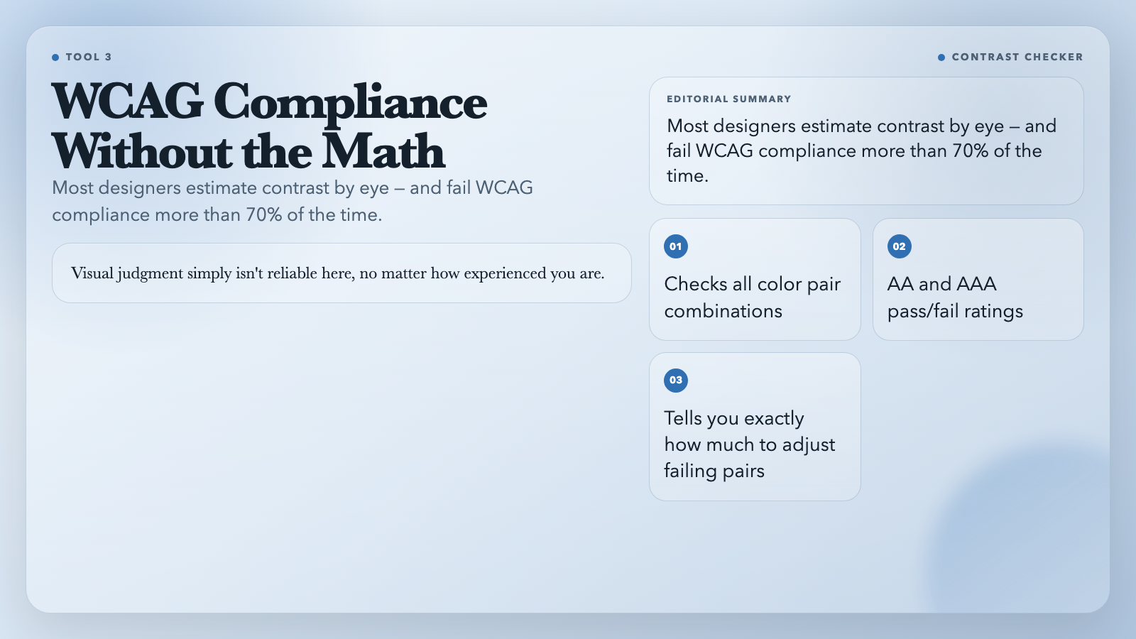 WCAG Contrast Checker highlight