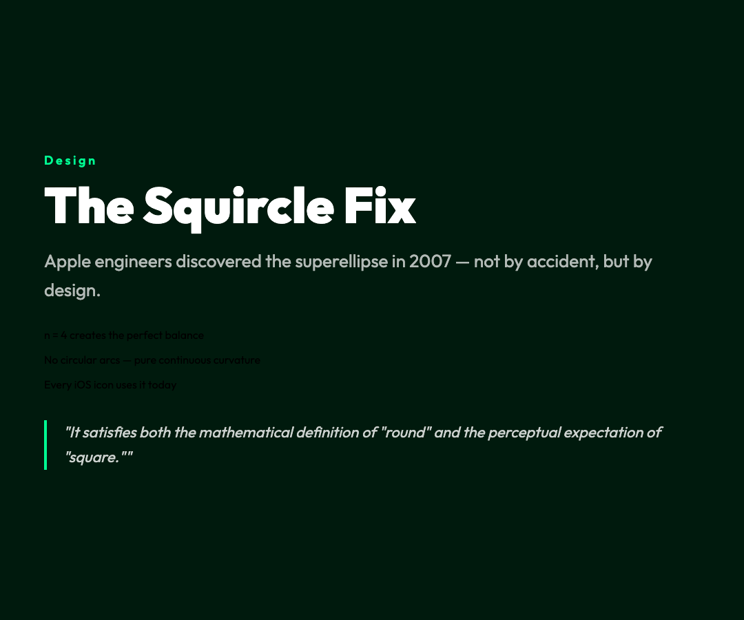 The Squircle Fix