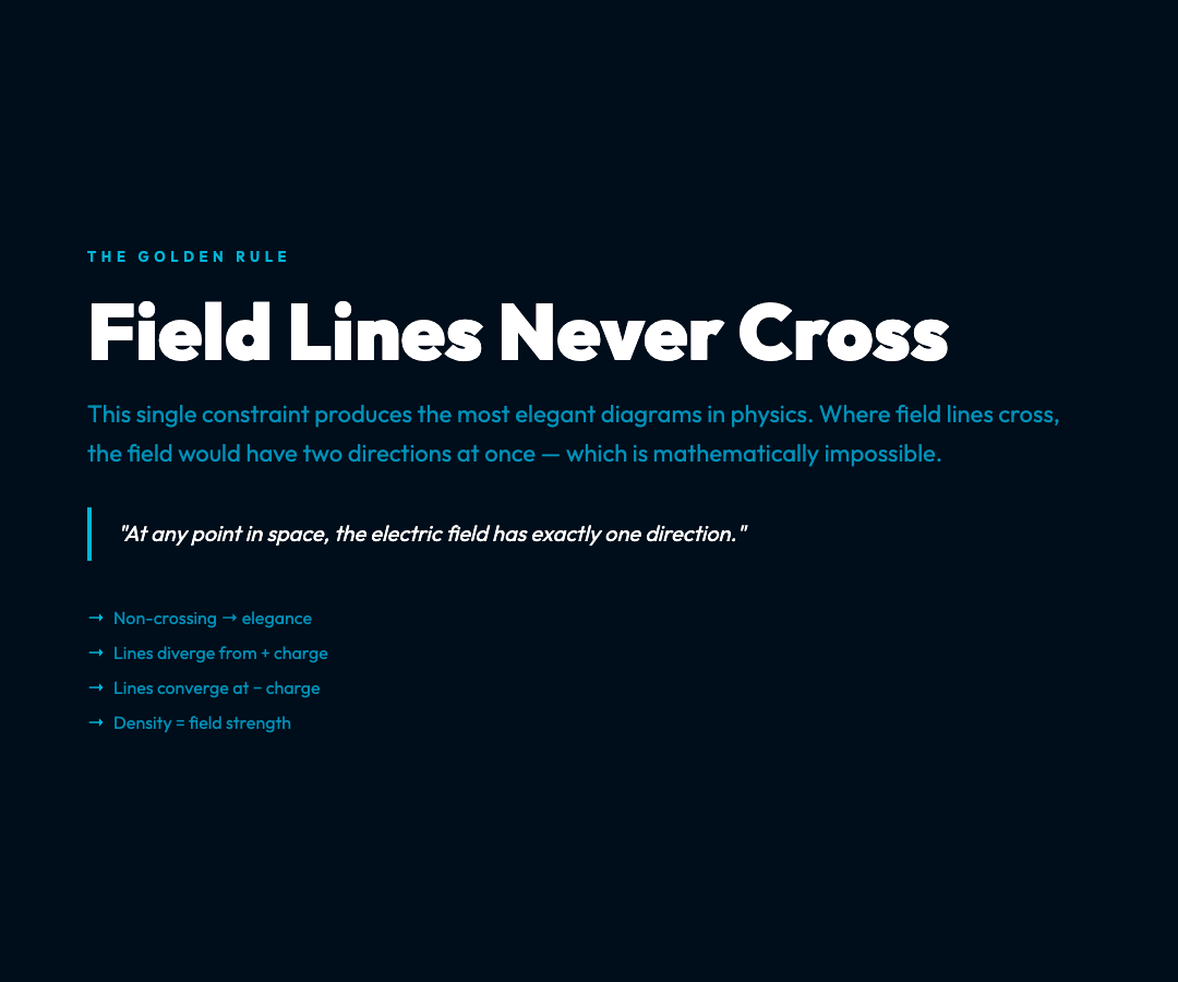 Field Lines Never Cross