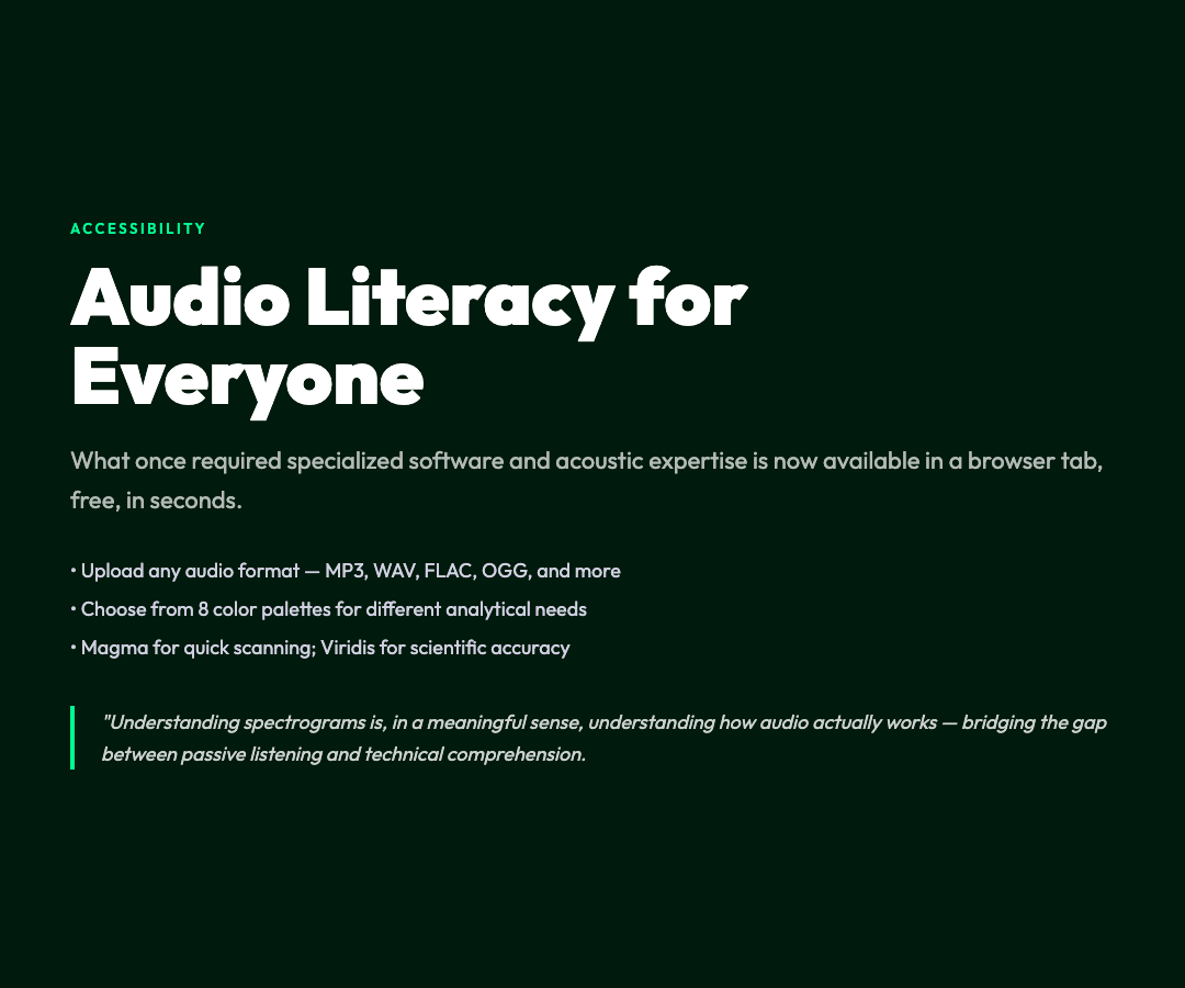 Audio Literacy for Everyone