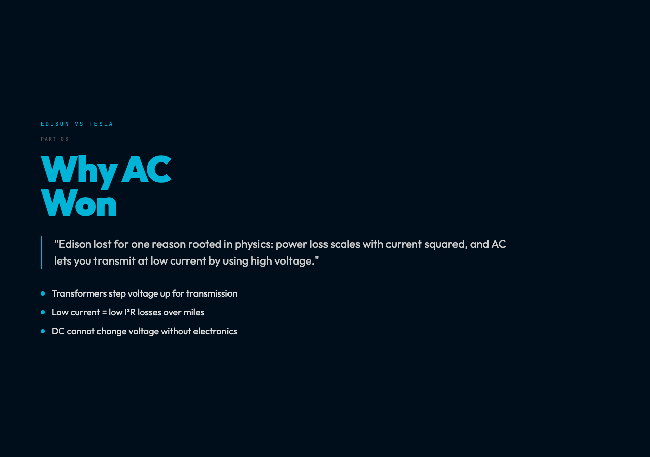 Why AC Won