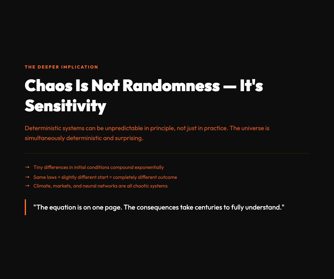 Card: Chaos Is Not Randomness