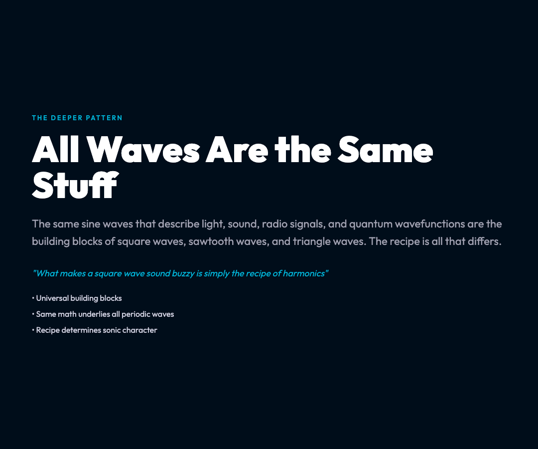 All Waves Same Stuff