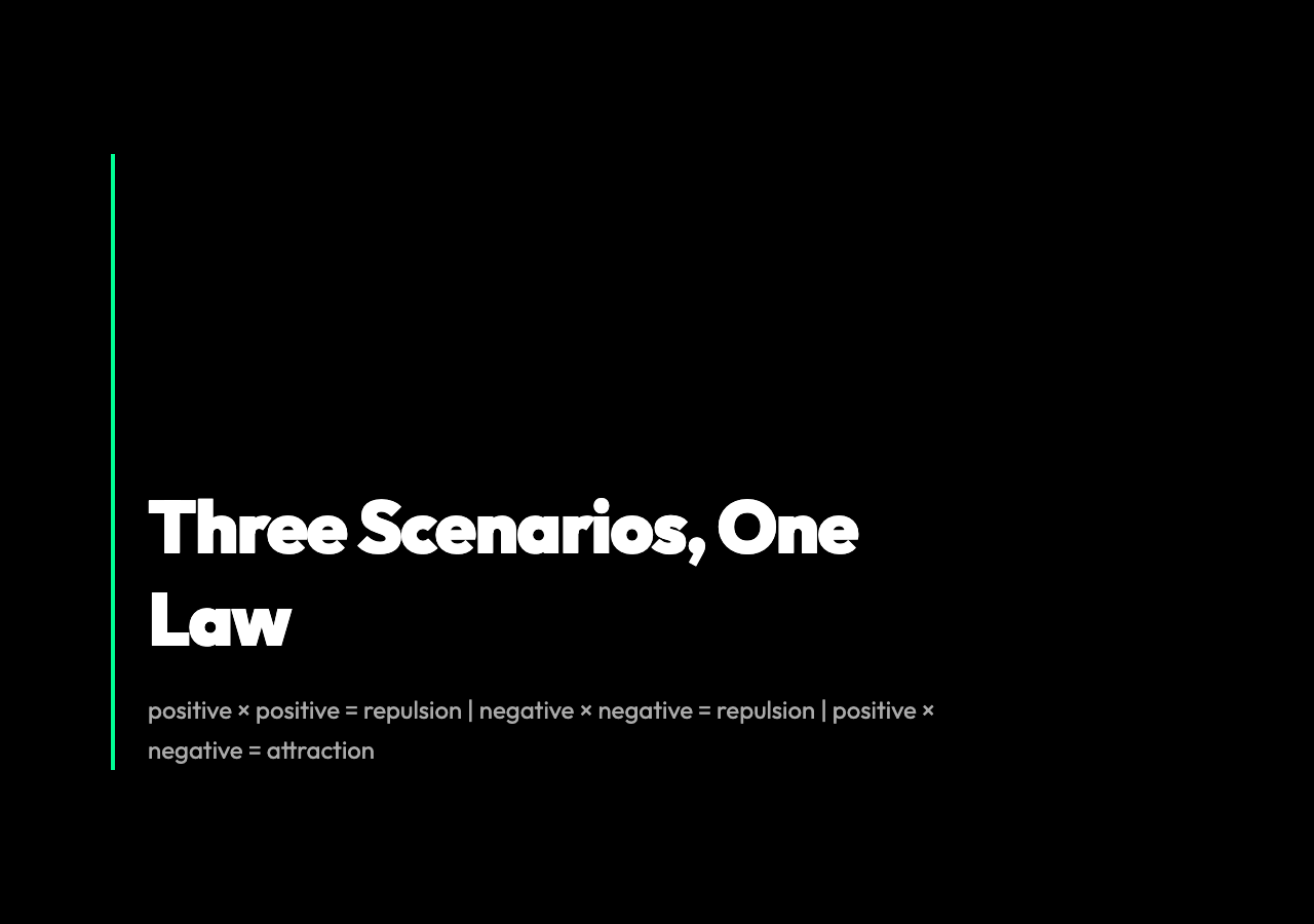 Three Scenarios, One Law