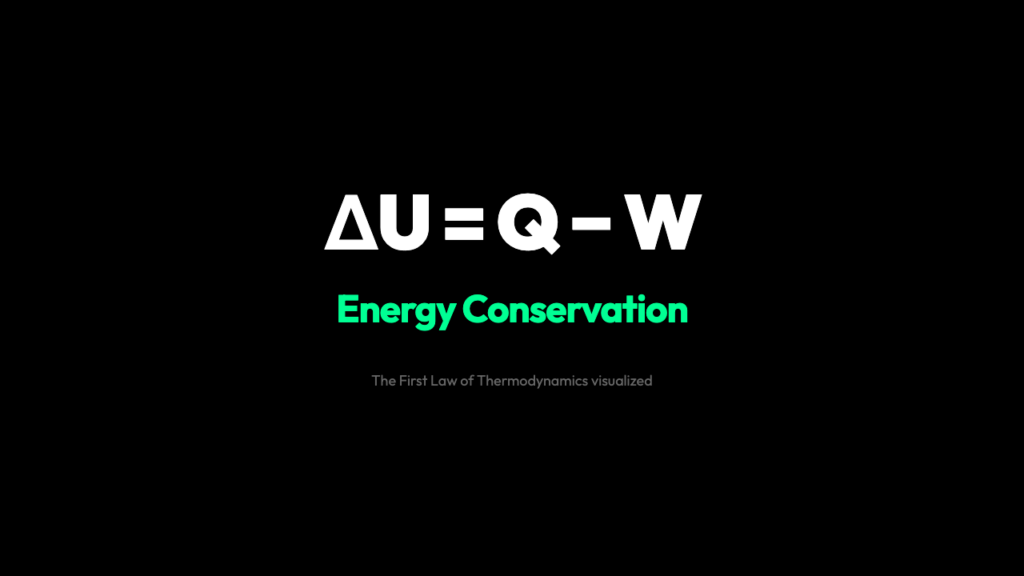 Why Energy Never Disappears: The First Law of Thermodynamics