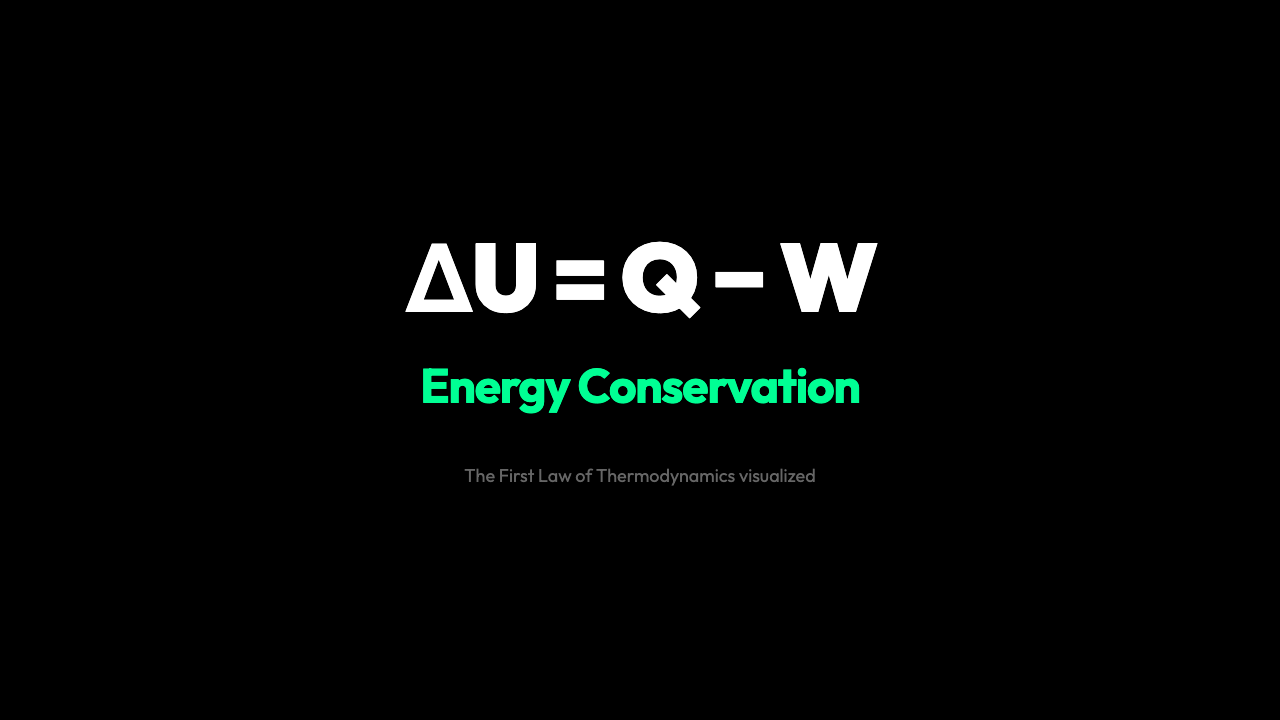 Why Energy Never Disappears: The First Law of Thermodynamics