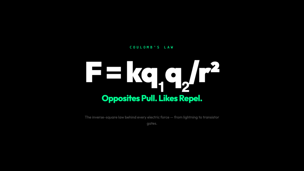 Why Opposite Charges Pull and Like Charges Repel: The Physics Behind Every Electric Force