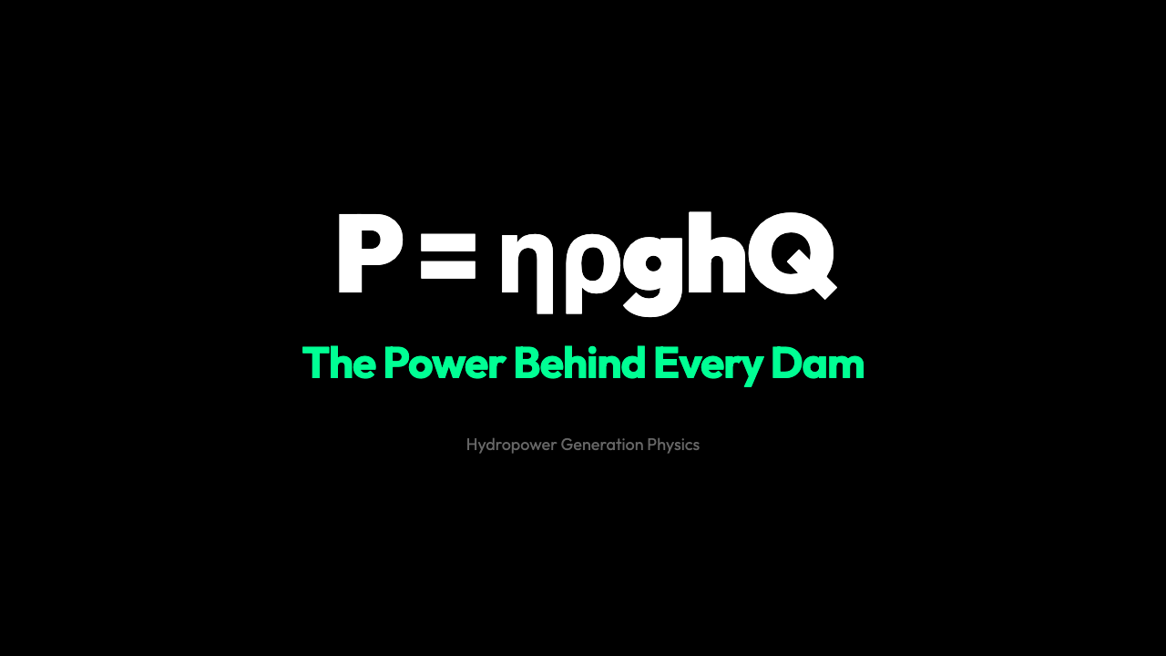 Why a Dam Holds Back Enough Energy to Power a City: The Physics of Hydropower Generation