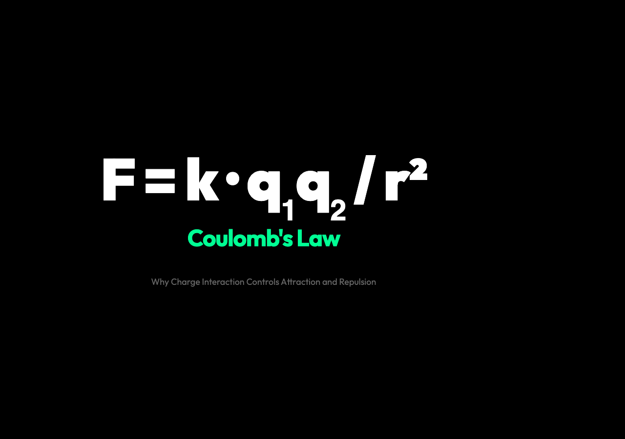 Why Two Charges Determine Everything Between Them: Coulomb's Law in One Equation