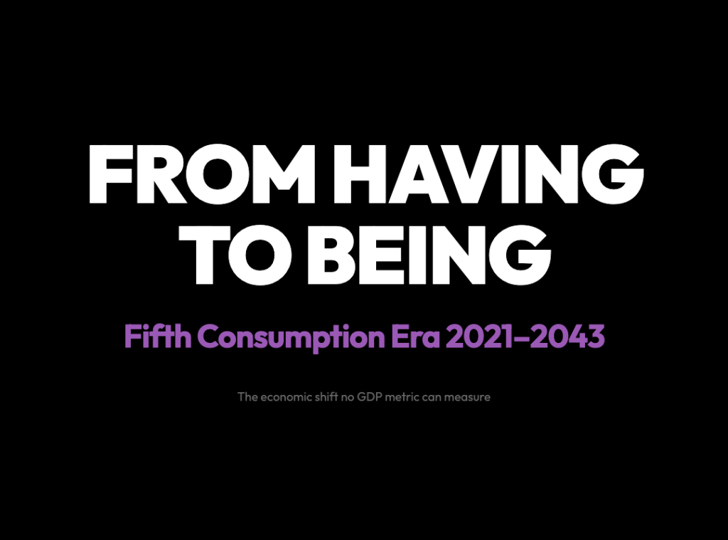 Why the Next Economy Won’t Be About Buying More Stuff