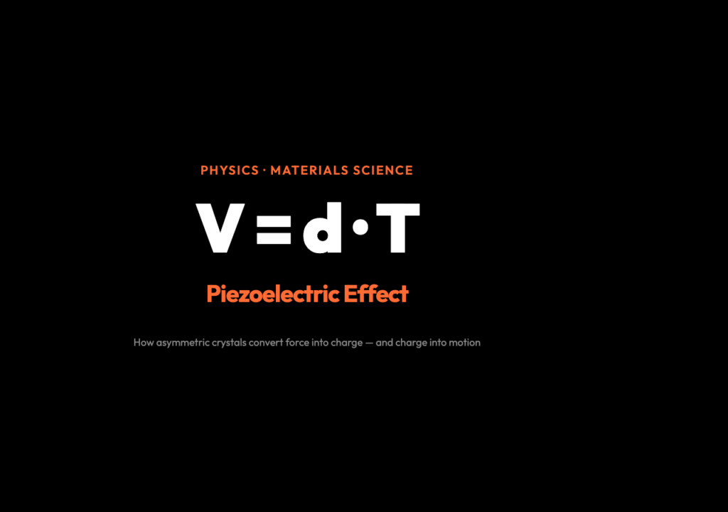 Why Squeezing a Crystal Makes Electricity: The Physics of the Piezoelectric Effect