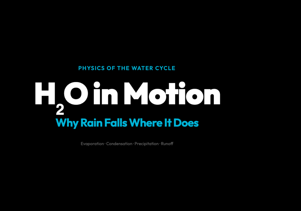 Why Water Falls Where It Does: The Physics Behind Earth water cycle