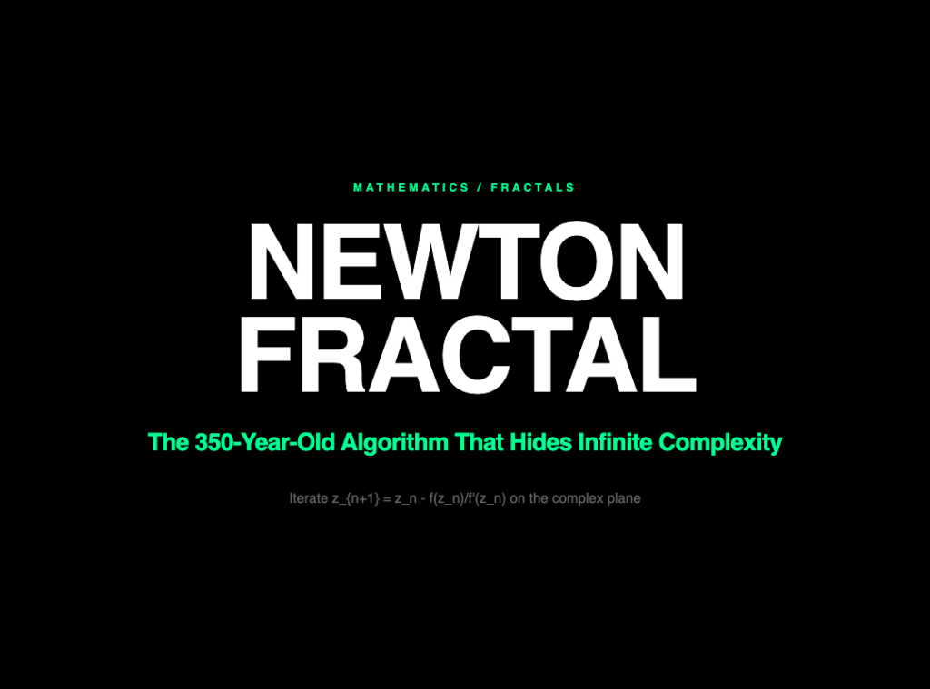 The Algorithm Newton Invented in 1669 Produces the Most Beautiful Fractals You’ve Never Heard Of