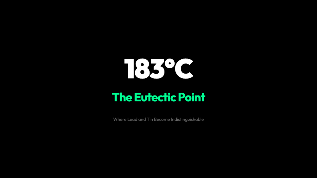 The One Temperature Where Lead and Tin Become Indistinguishable