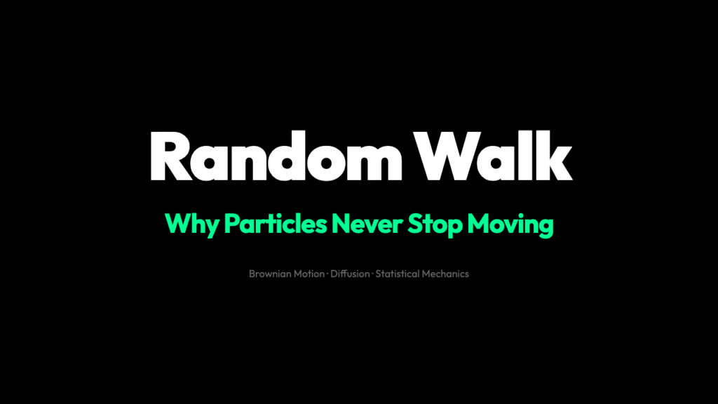 Why Tiny Particles Can’t Sit Still: The Random Walk That Einstein Solved
