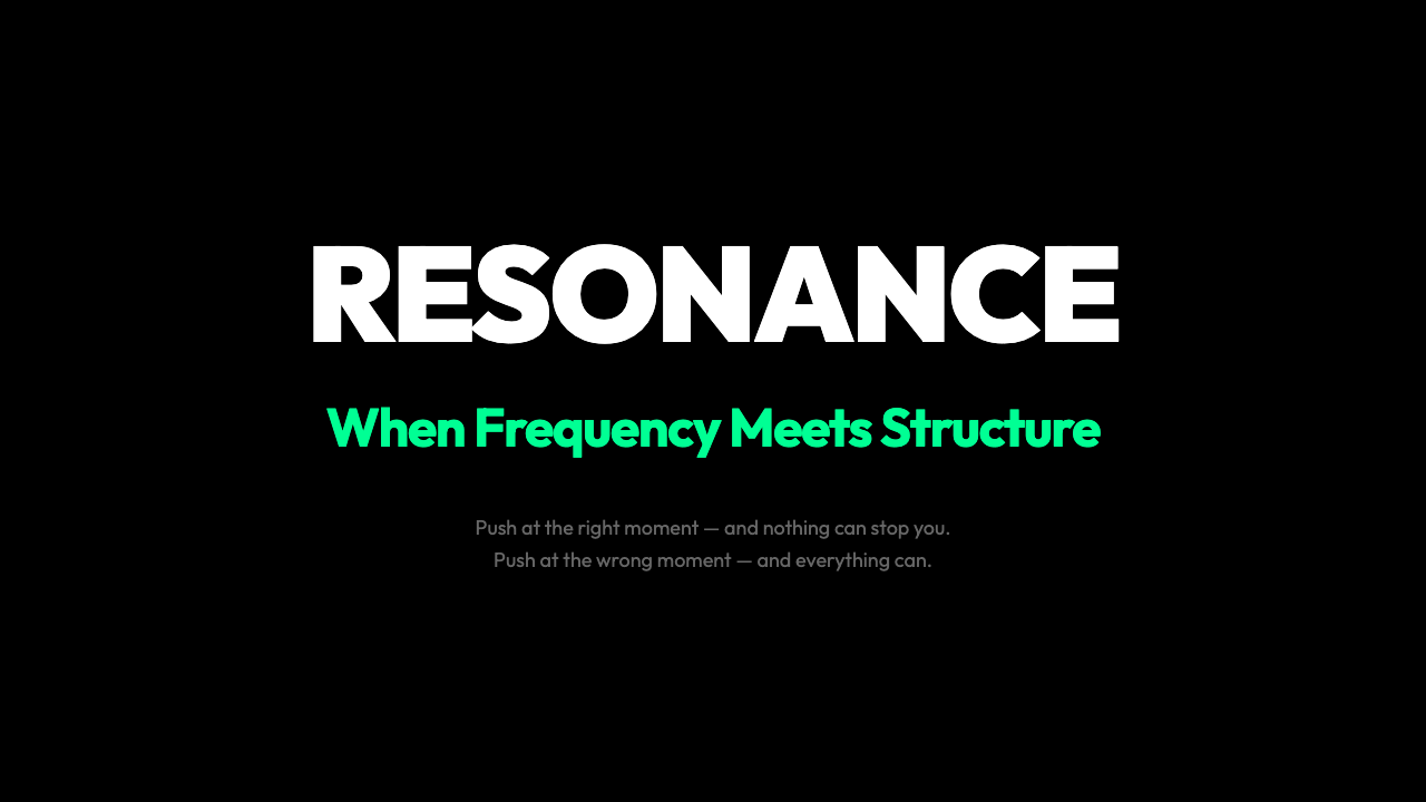 Why Push a Swing at the Right Moment: The Physics of Resonance