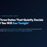 Constellation Finder: The Three Dates That Quietly Decide What You Will See in the Sky Tonight