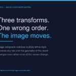 The order of three matrix transforms is the only thing your composite image is actually showing you