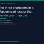 The three characters in a Maidenhead locator that decide your map pin