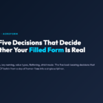 PDF AcroForm Filler: The Five Decisions That Decide Whether Your Filled Form Is Real
