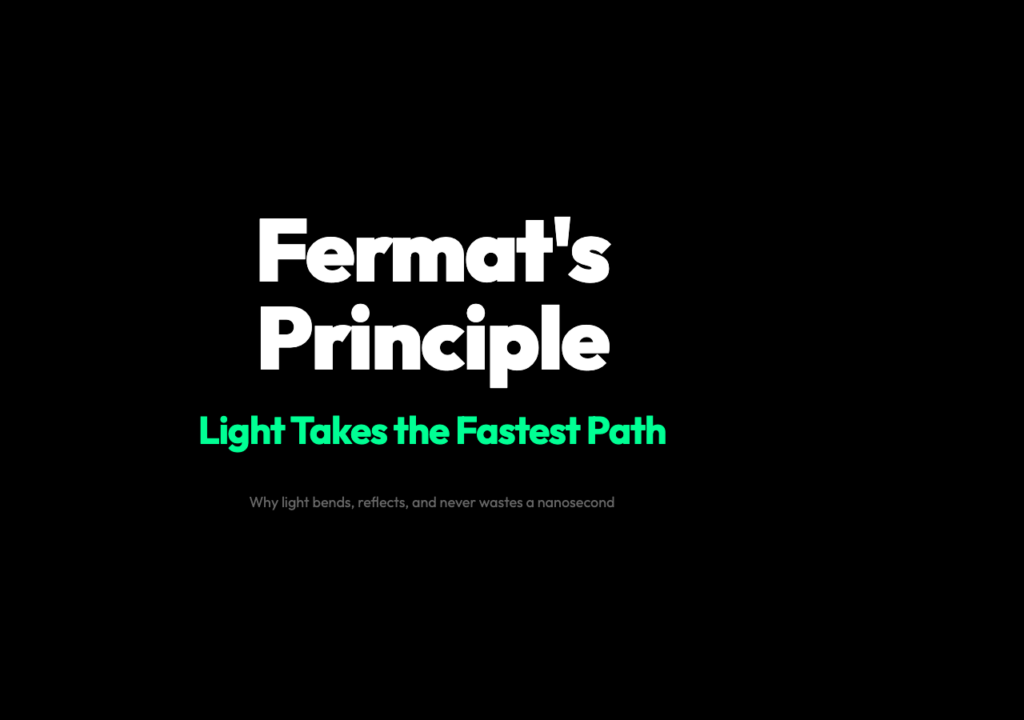 Why Light Always Takes the Fastest Path (And Why That Matters)