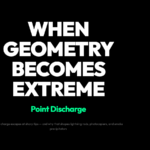 Point discharge physics article highlight card poster