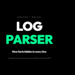 Log Parser cover: nine facts hidden in every web server log line, extracted by a single regex