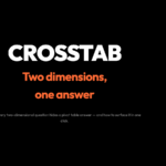 Crosstab: Two dimensions, one answer — why every two-dimensional question hides a pivot table answer.