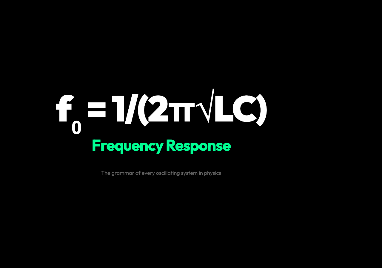 Why Every Oscillating System Has the Same Frequency Grammar