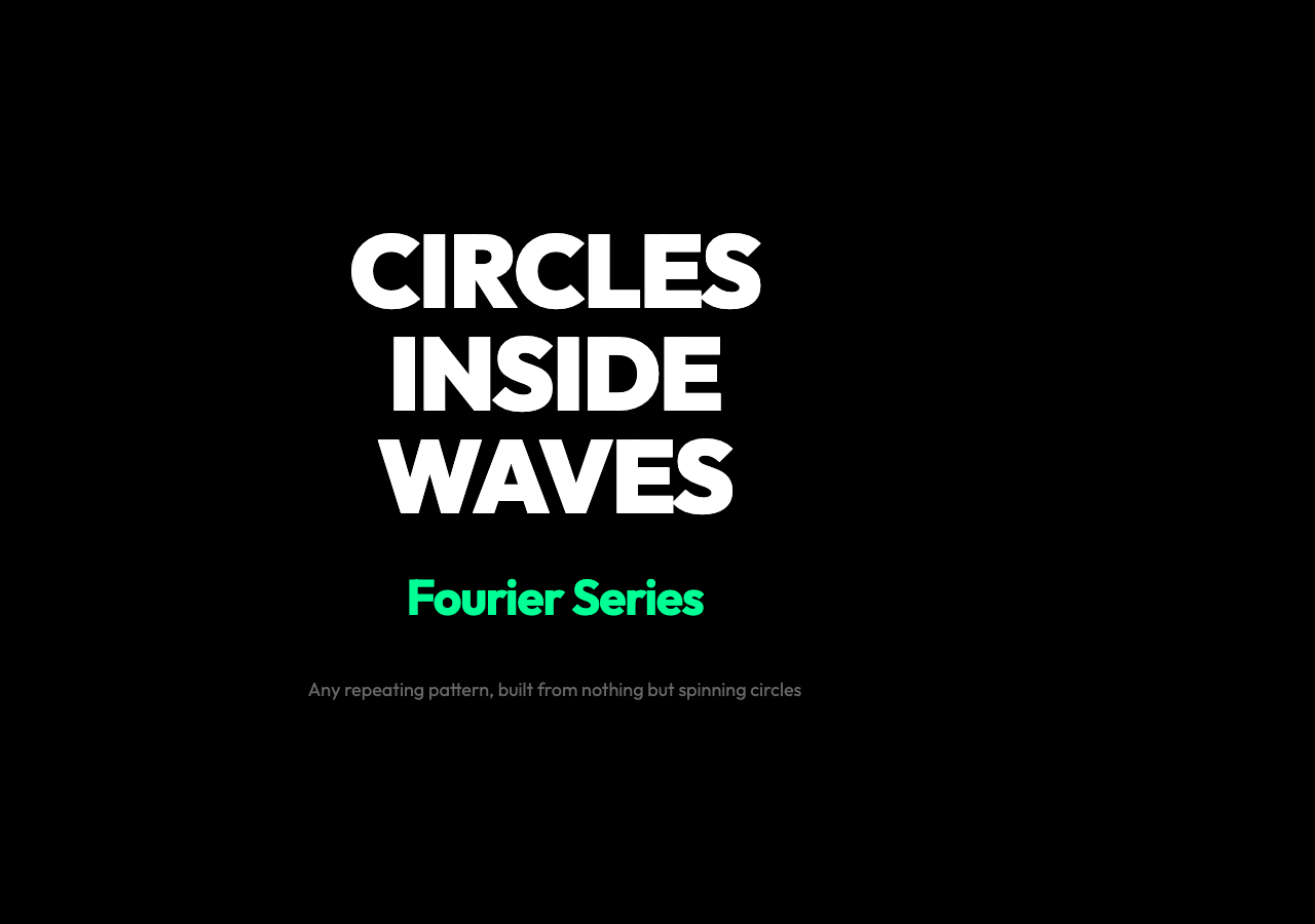 Why Every Periodic Function Hides Inside Circles — Fourier Series epicycle visualization