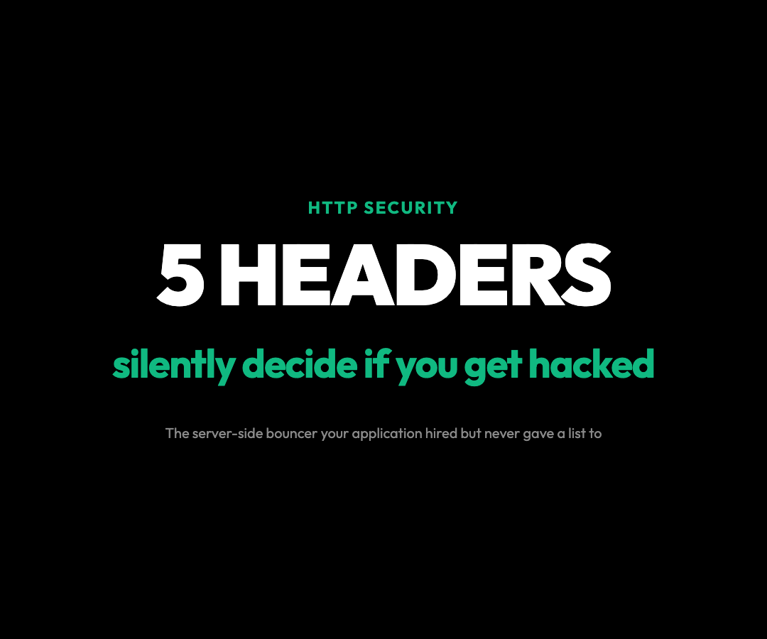 The Five HTTP Headers That Quietly Decide Whether Your Site Gets Hacked