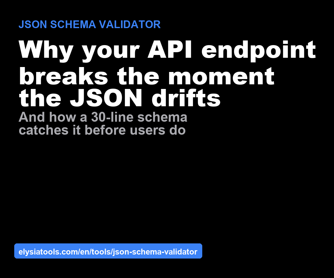 Why your API endpoint breaks the moment the JSON drifts