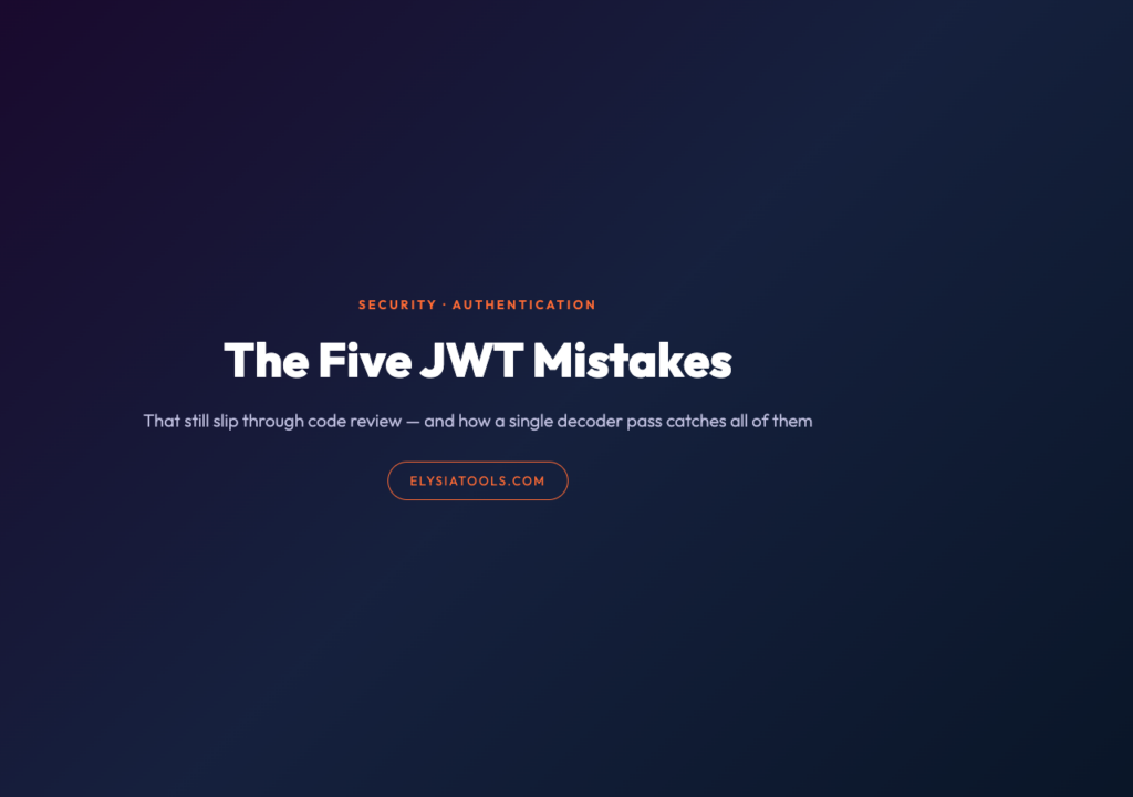 Cover image for JWT security article