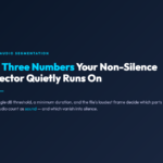 Audio Non-Silence Detector: The Three Numbers That Decide Which Parts of Your Audio Actually Contain Sound