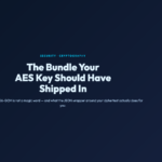 The Bundle Your AES Key Should Have Shipped In: Why AES-256-GCM Is Not a Magic Word