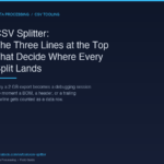 CSV Splitter: The Three Lines at the Top of Your CSV That Decide Where Every Split Lands