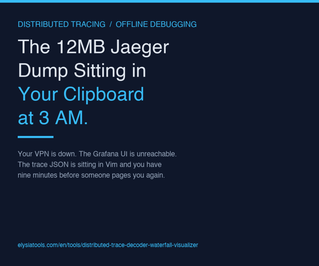 The 12MB Jaeger Dump Sitting in Your Clipboard at 3 AM