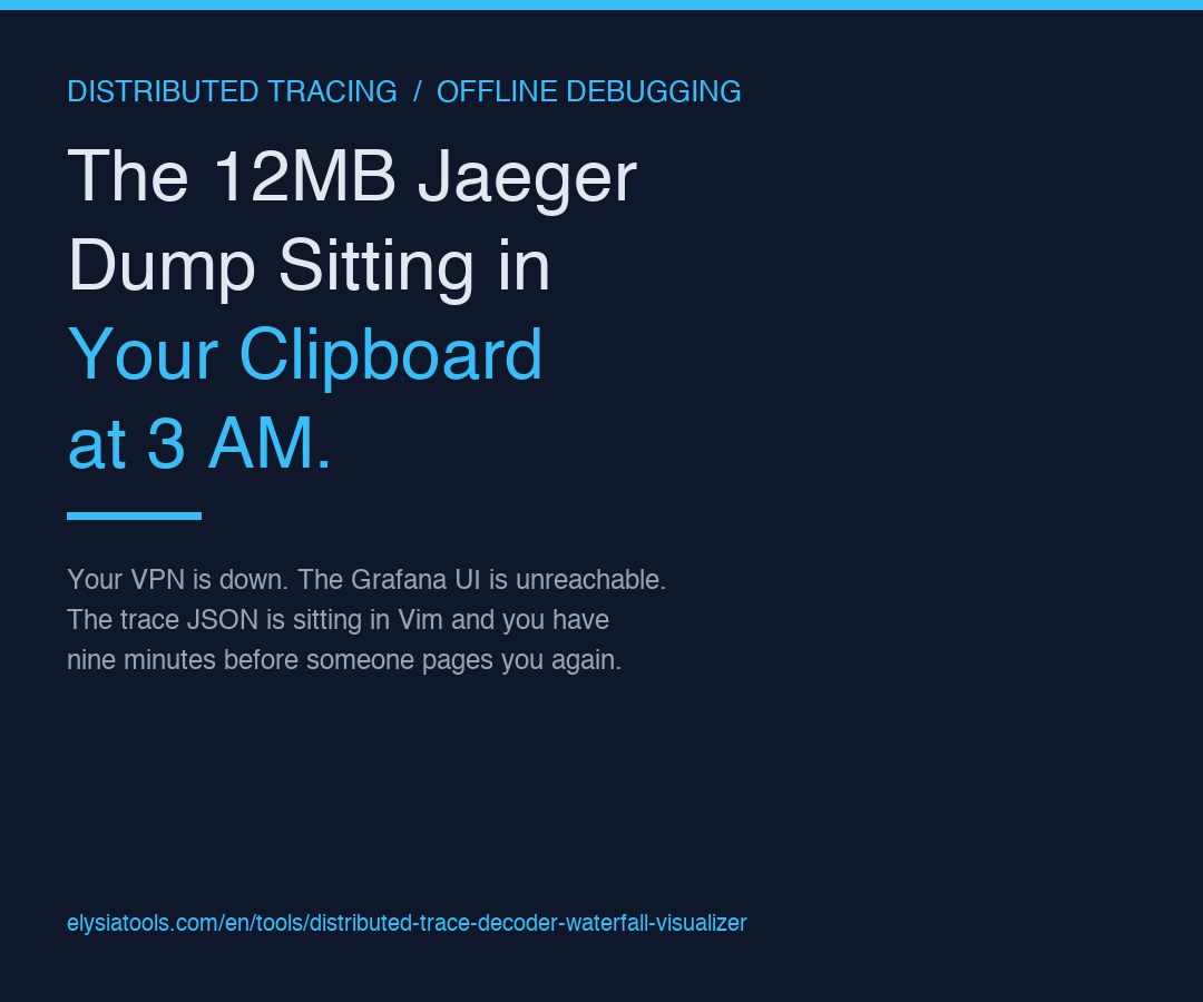 The 12MB Jaeger Dump Sitting in Your Clipboard at 3 AM