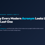 Article poster: Why Every Modern Acronym Looks Like the Last One