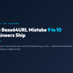 Base64URL Encoder Decoder poster dark with cyan accent