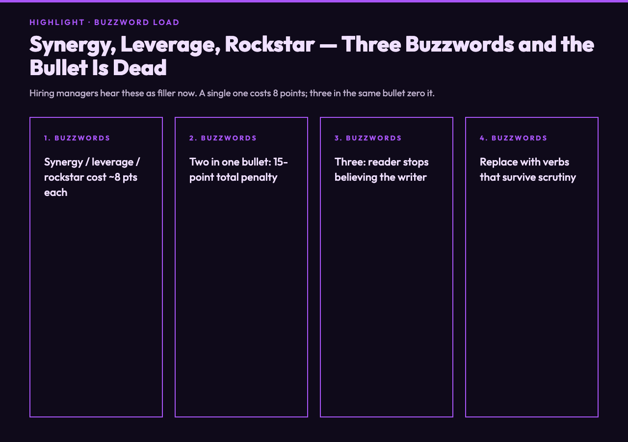 Resume buzzword load penalty