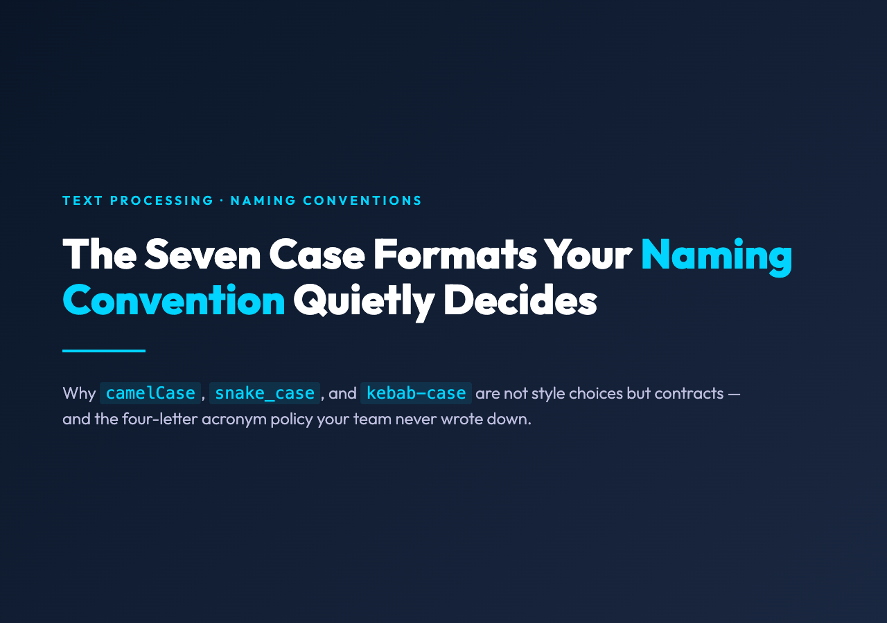 Cover image for case converter article