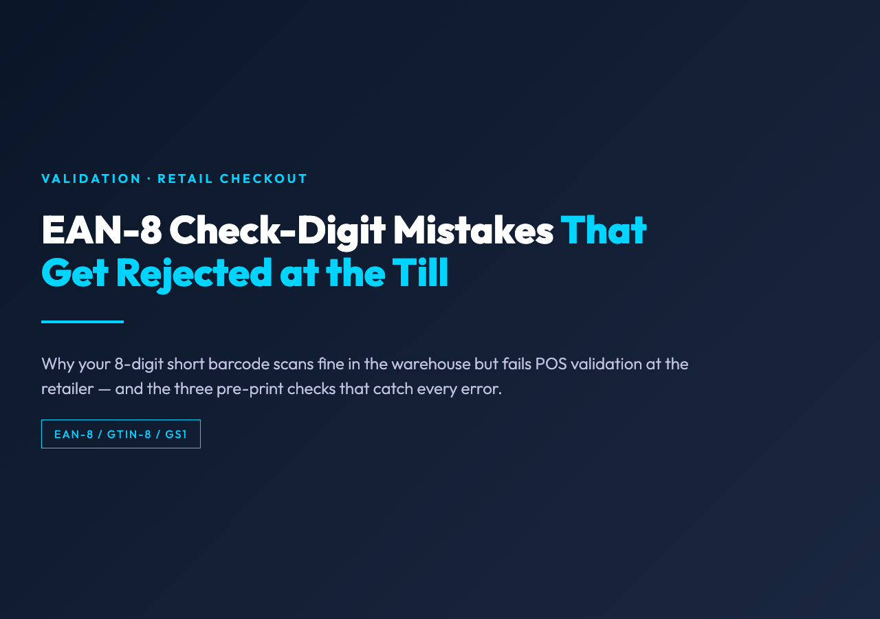 EAN-8 check-digit mistakes cover