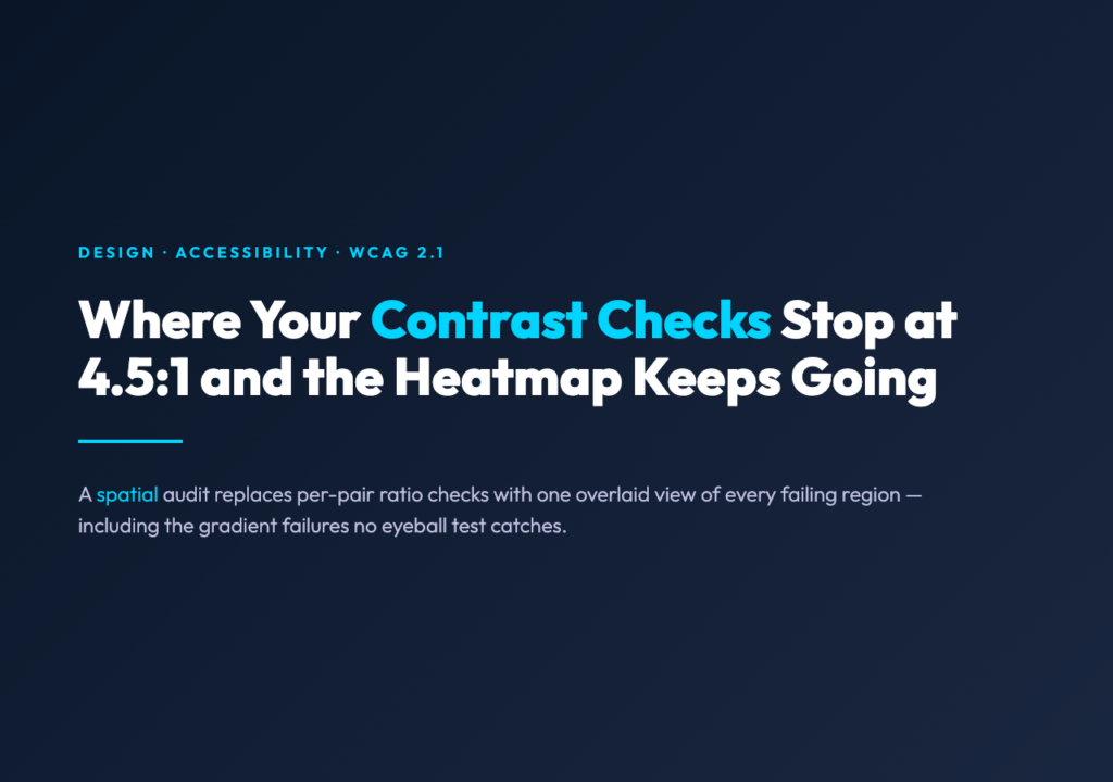 Accessibility Heatmap Generator — Poster